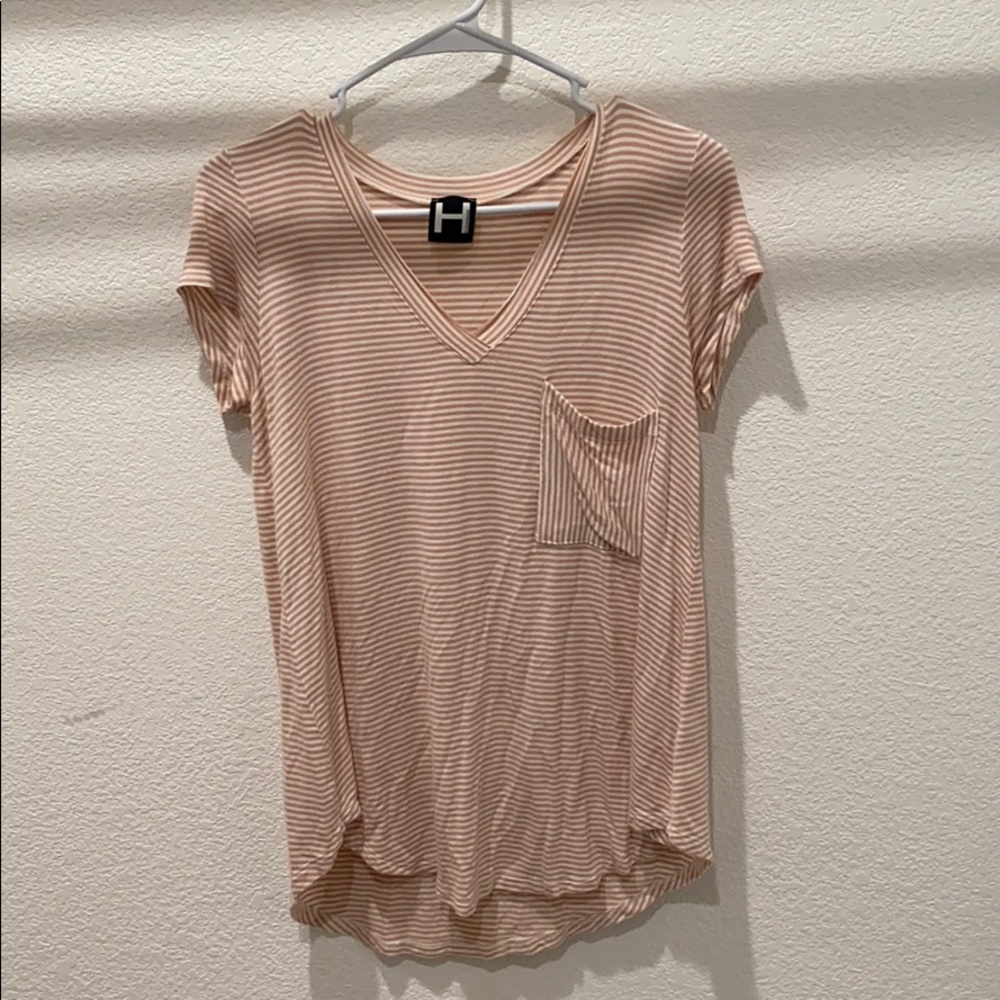 H By Bordeaux Soft baby pink top